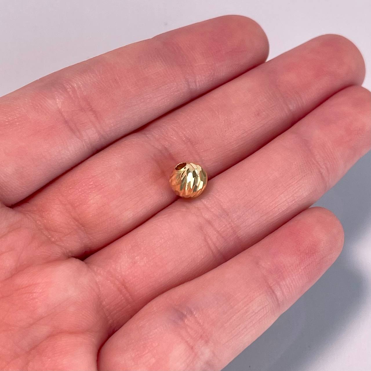 BOLA DIAMANTADA 8MM / NAC ORO AMARILLO